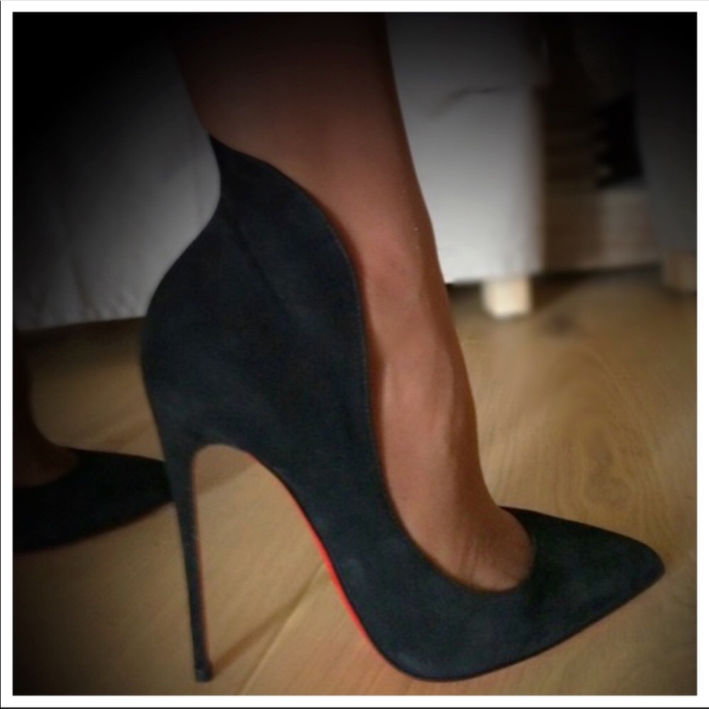COPY - Christian Louboutin Mea Culpa Black Suede …
